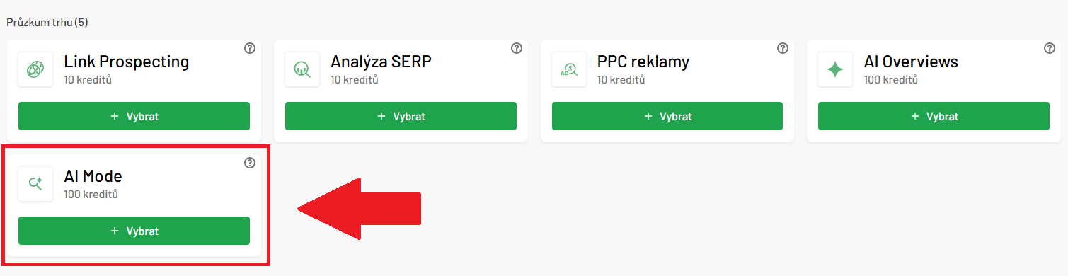 AI mode měření v Marketing Mineru v reportech